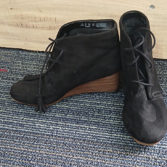 Dr. Scholl's Black Suede Ankle Booties - Picture 4 of 7